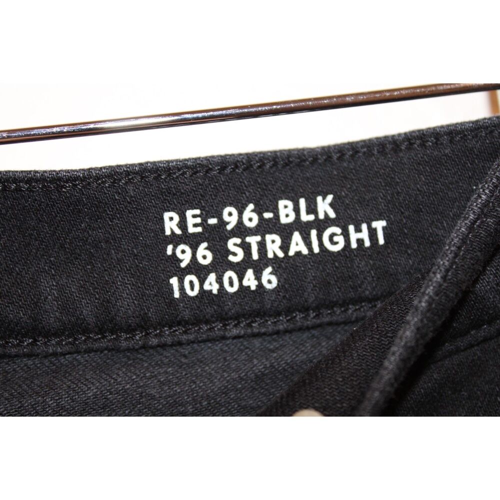 J. Crew 96 straight leg raw hem black jeans size 29 remake - Picture 7 of 9